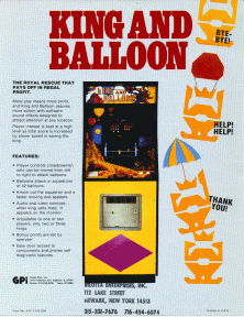 King and Balloon (Japan) Game Cover